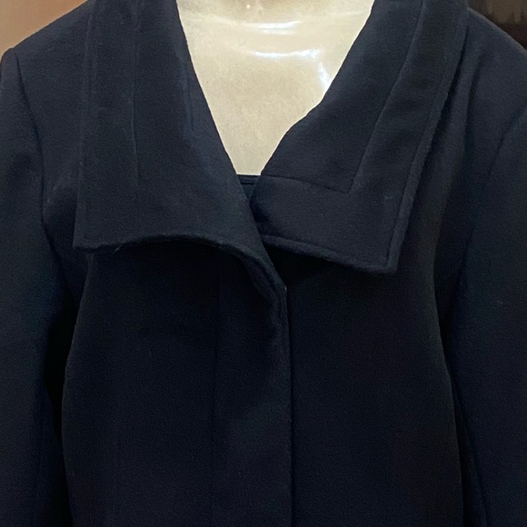 NWT Cole Hann Women’s Signature Slick Belted Long Wool Blend Coat Size 12. - Picture 10 of 13